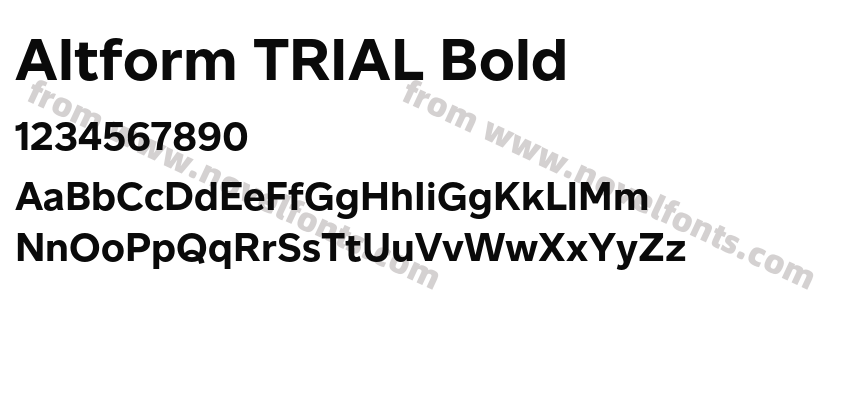 Altform TRIAL BoldPreview