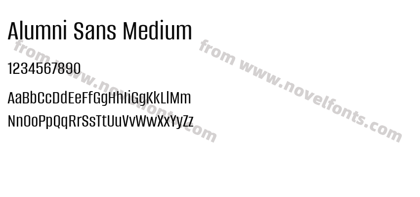 Alumni Sans MediumPreview