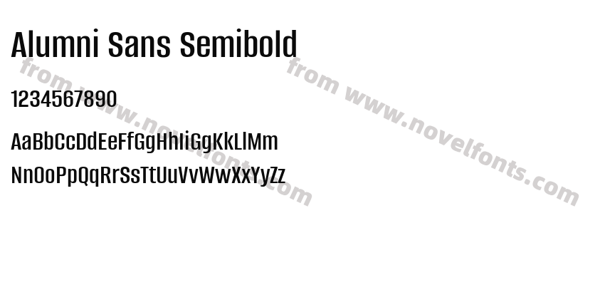 Alumni Sans SemiboldPreview