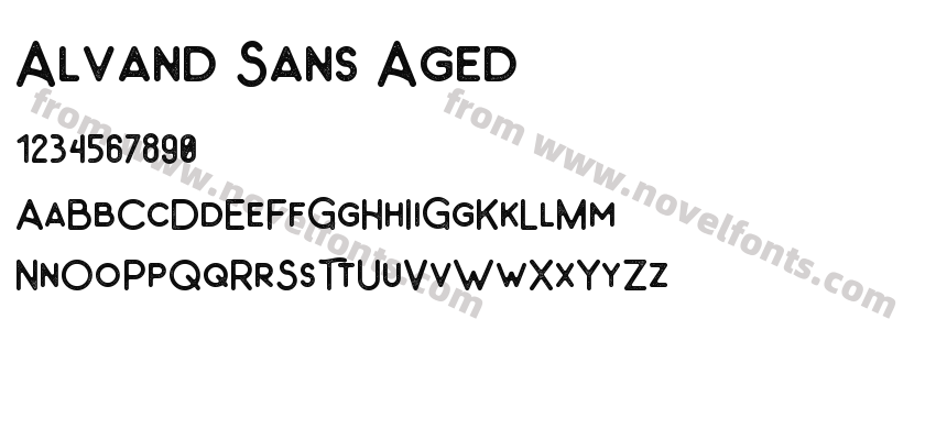 Alvand Sans AgedPreview