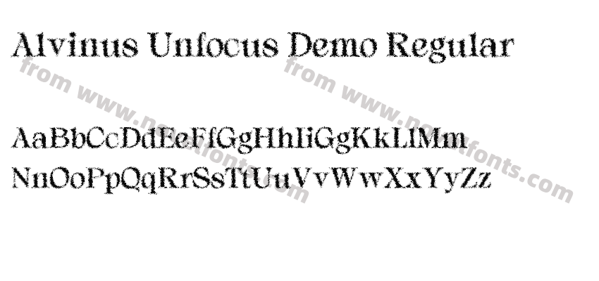 Alvinus Unfocus Demo RegularPreview