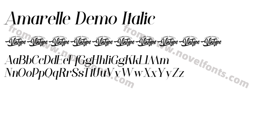 Amarelle Demo ItalicPreview