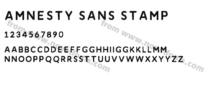 Amnesty Sans StampPreview