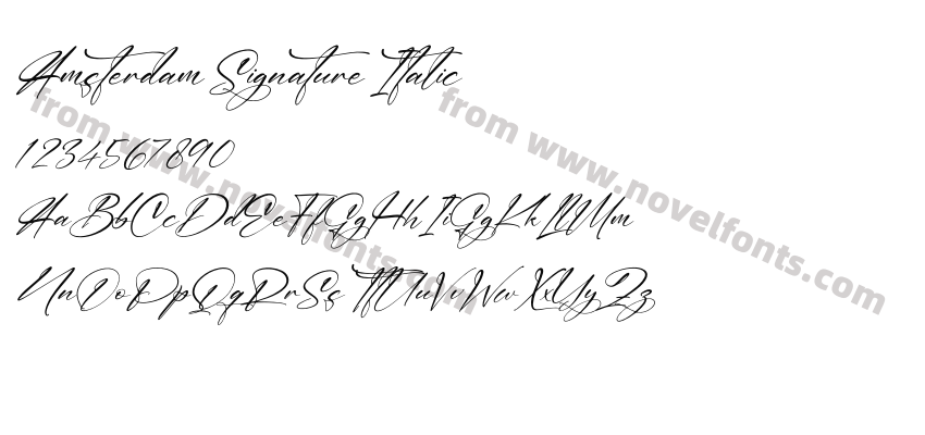 Amsterdam Signature ItalicPreview