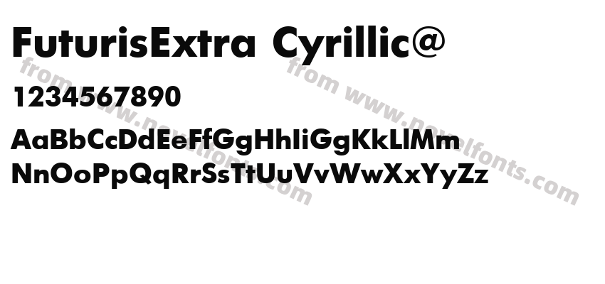 FuturisExtra Cyrillic@Preview