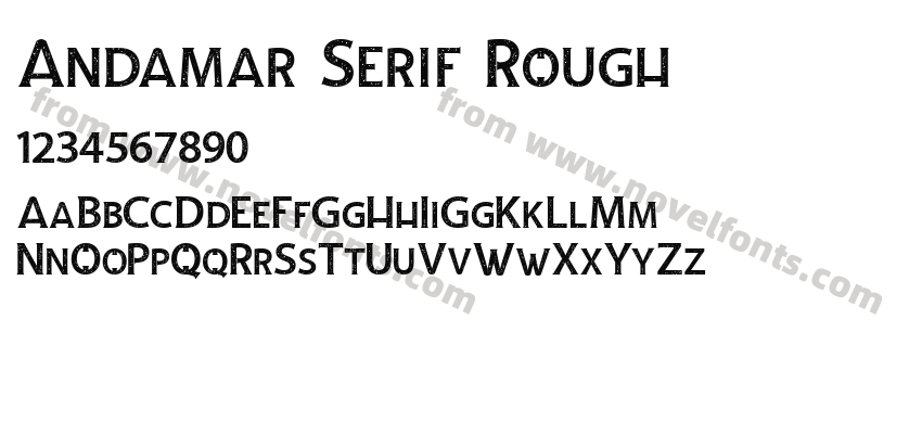 Andamar Serif RoughPreview