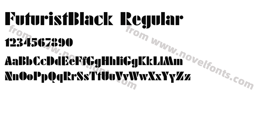 FuturistBlack RegularPreview