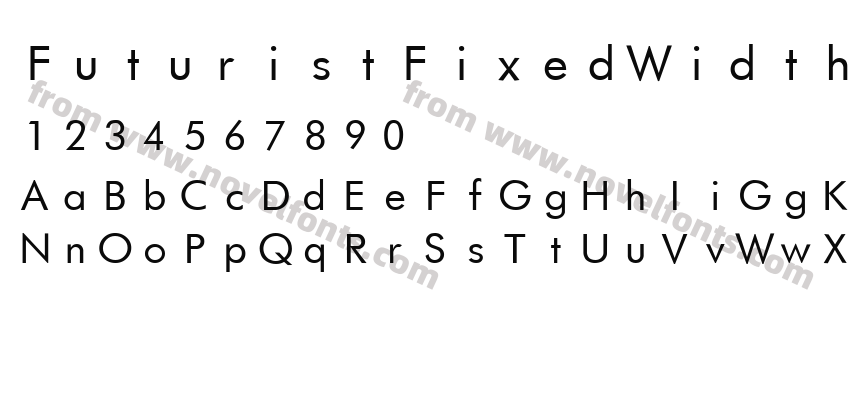 FuturistFixedWidth RegularPreview