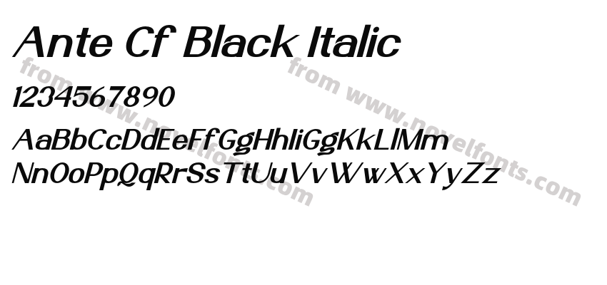 Ante Cf Black ItalicPreview