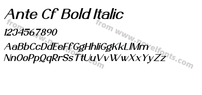 Ante Cf Bold ItalicPreview