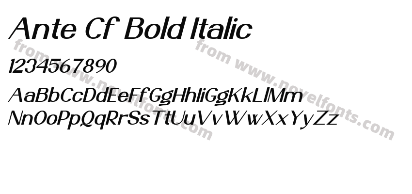 Ante Cf Bold ItalicPreview