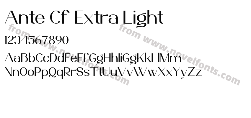 Ante Cf Extra LightPreview