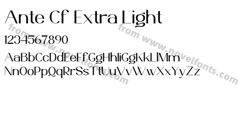 Ante Cf Extra LightPreview