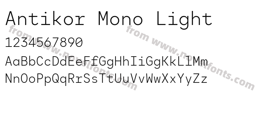 Antikor Mono LightPreview