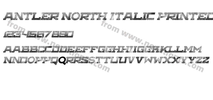 Antler North Italic PrintedPreview