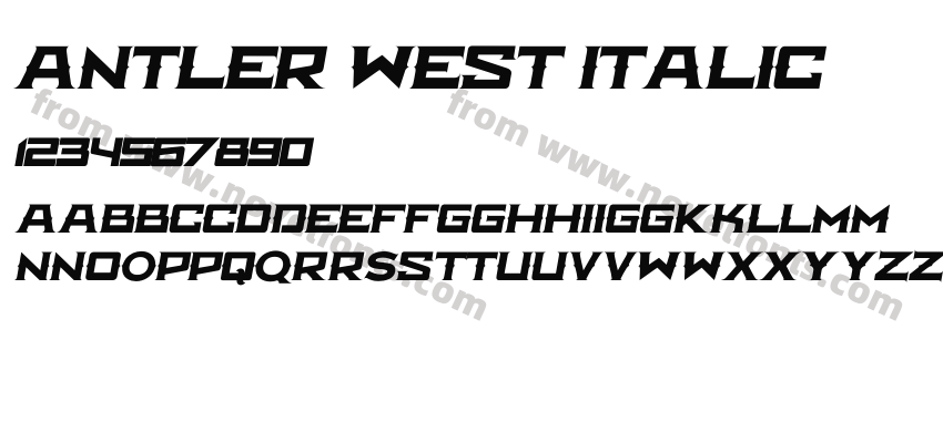 Antler West ItalicPreview