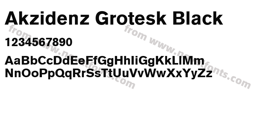 Akzidenz Grotesk BlackPreview