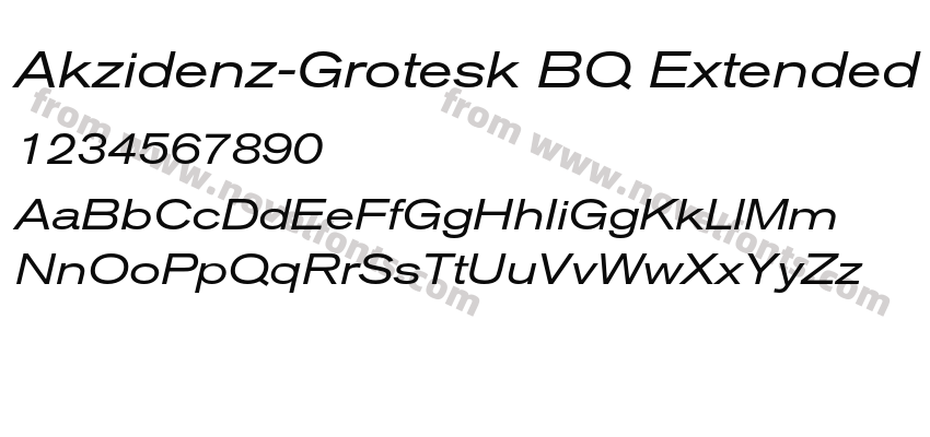 Akzidenz-Grotesk BQ ExtendedPreview