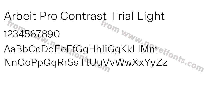 Arbeit Pro Contrast Trial LightPreview