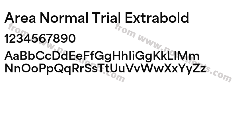 Area Normal Trial ExtraboldPreview