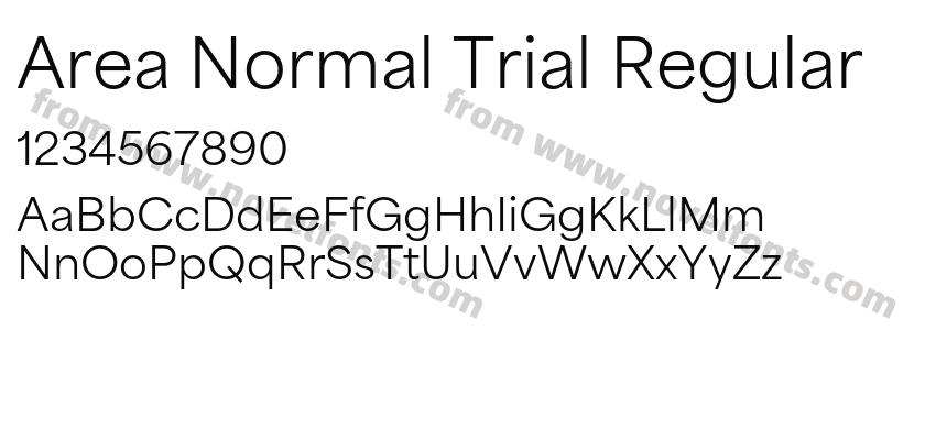 Area Normal Trial RegularPreview