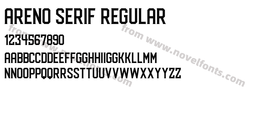 Areno Serif RegularPreview