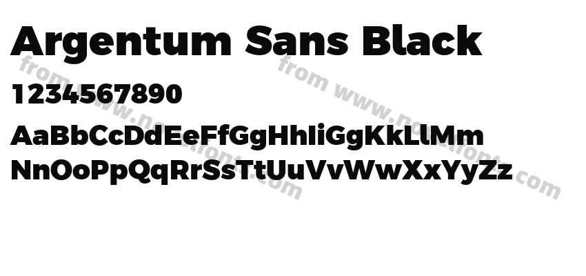 Argentum Sans BlackPreview