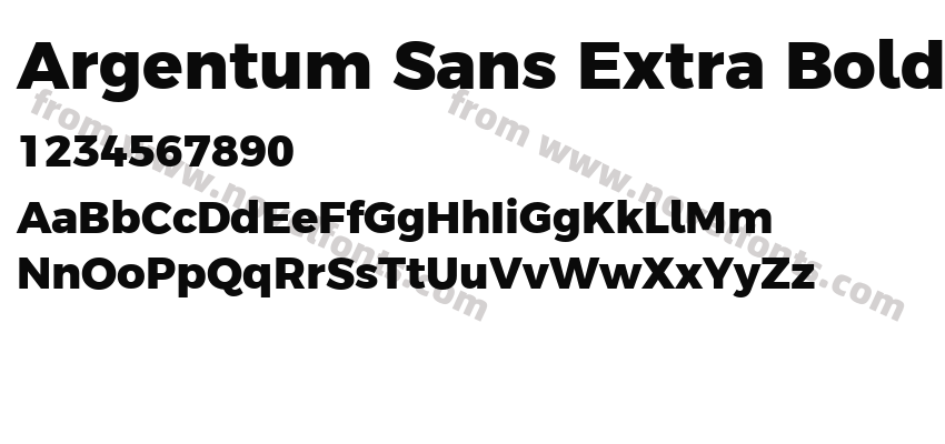 Argentum Sans Extra BoldPreview