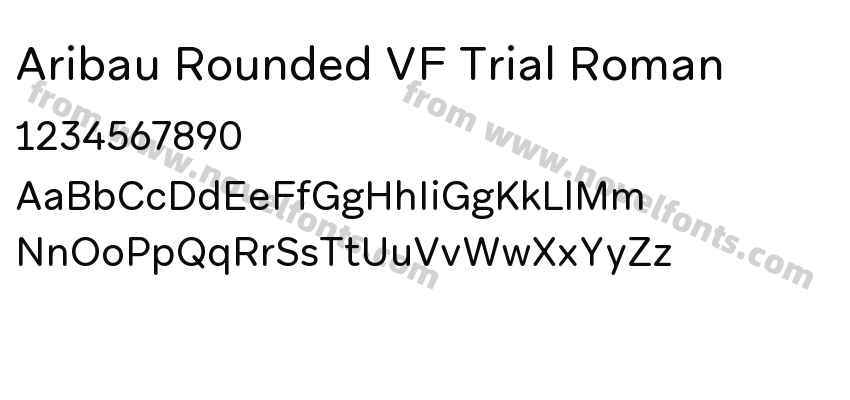 Aribau Rounded VF Trial RomanPreview