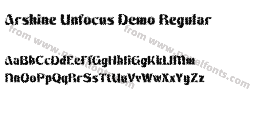 Arshine Unfocus Demo RegularPreview