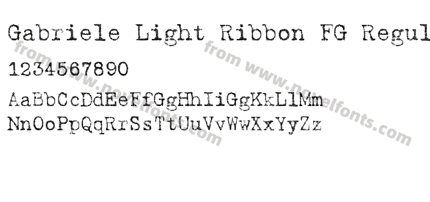 Gabriele Light Ribbon FG RegularPreview