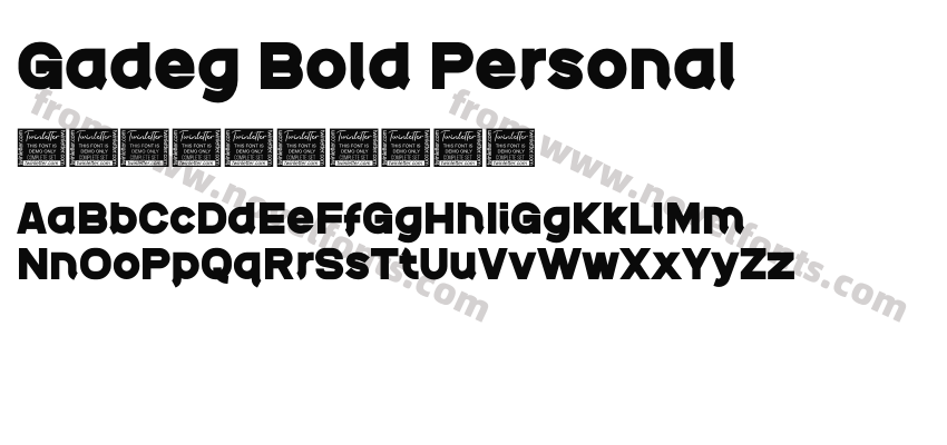 Gadeg Bold PersonalPreview