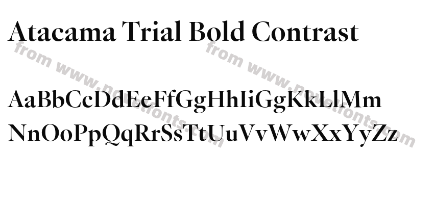 Atacama Trial Bold ContrastPreview