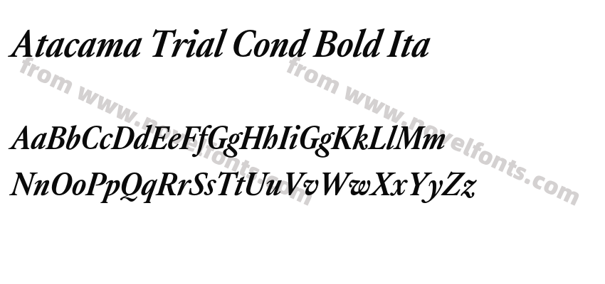 Atacama Trial Cond Bold ItaPreview