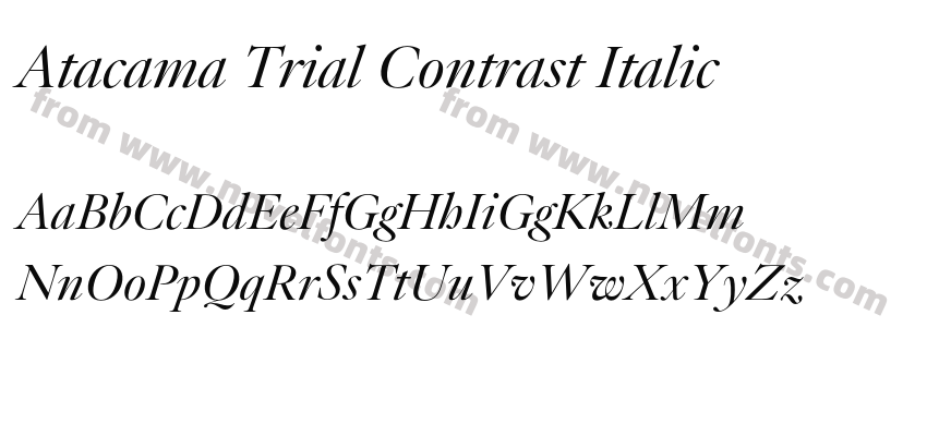 Atacama Trial Contrast ItalicPreview