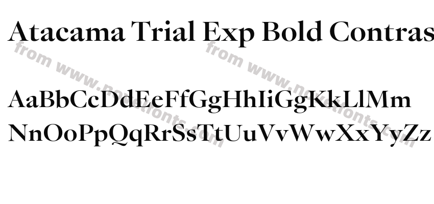 Atacama Trial Exp Bold ContrastPreview