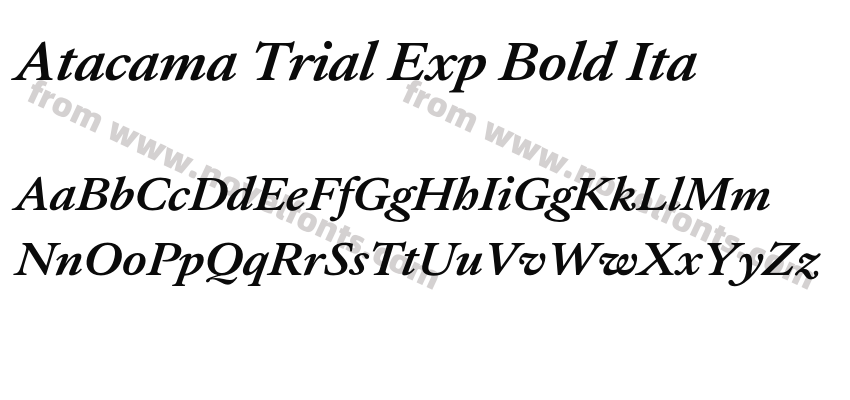 Atacama Trial Exp Bold ItaPreview