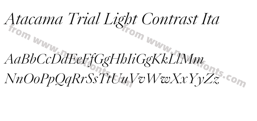 Atacama Trial Light Contrast ItaPreview