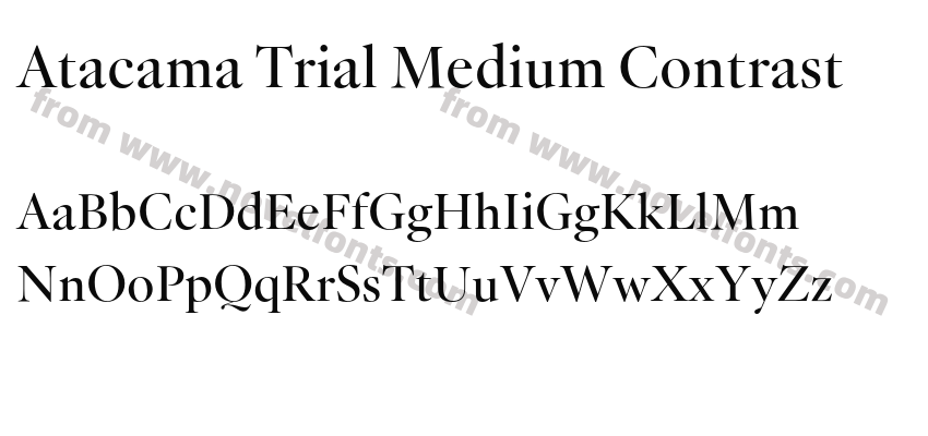 Atacama Trial Medium ContrastPreview