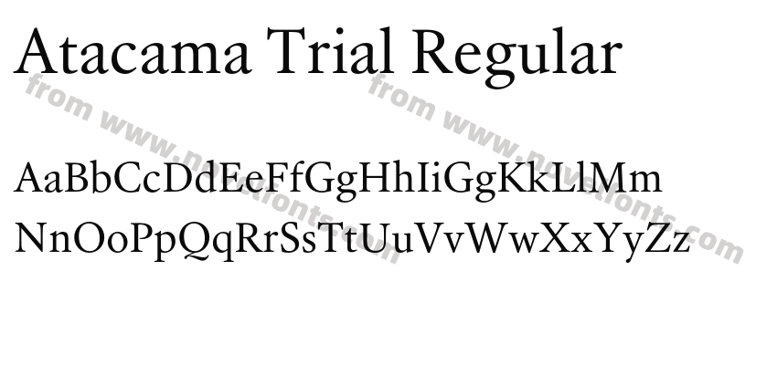 Atacama Trial RegularPreview