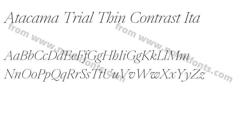 Atacama Trial Thin Contrast ItaPreview