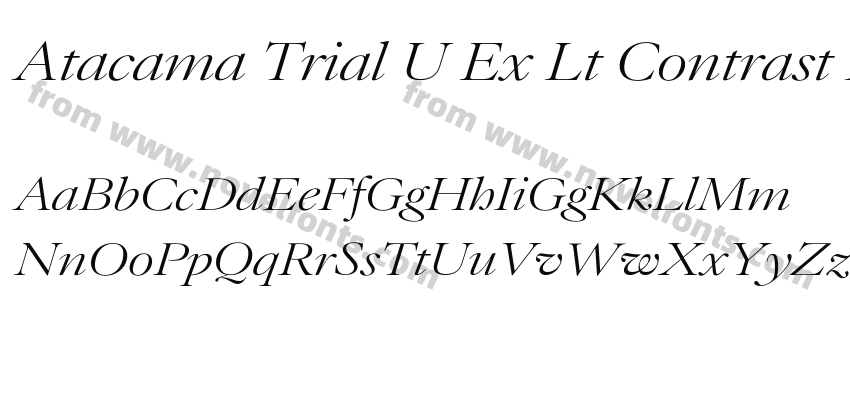 Atacama Trial U Ex Lt Contrast ItPreview