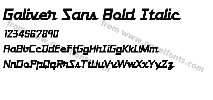 Galiver Sans Bold ItalicPreview