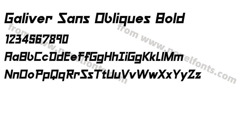 Galiver Sans Obliques BoldPreview