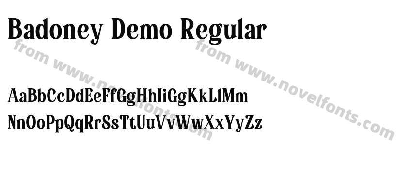 Badoney Demo RegularPreview