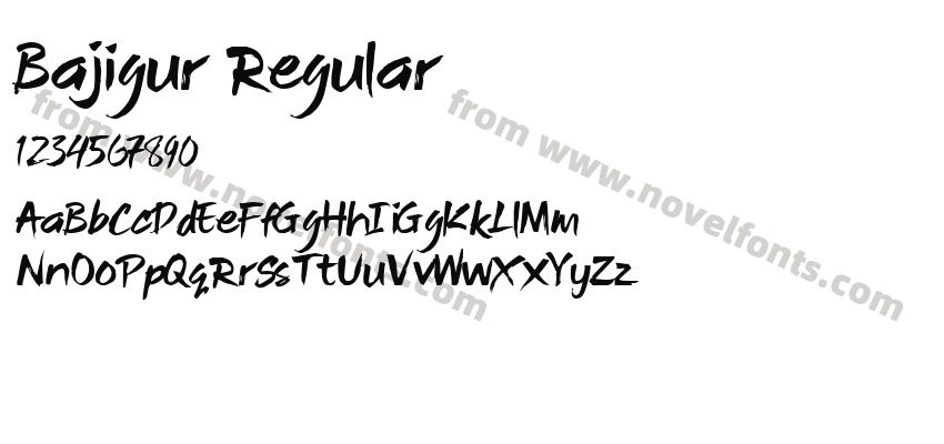 Bajigur RegularPreview