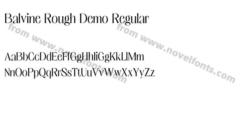 Balvine Rough Demo RegularPreview