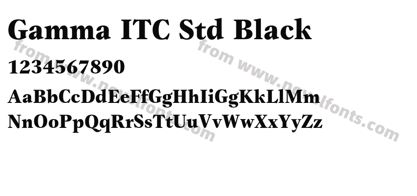 Gamma ITC Std BlackPreview