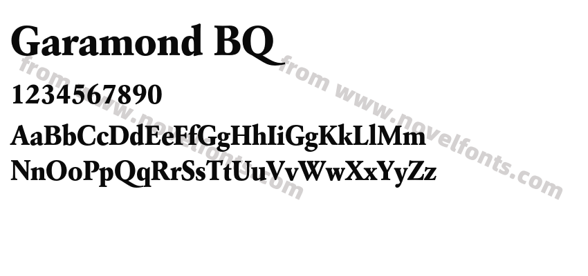 Garamond BQPreview