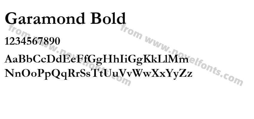 Garamond BoldPreview